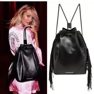 Victoria Secret Fringe Draw String Backpack